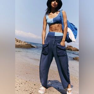 NWOT Free People Movement Timko Pants In Midnight Navy